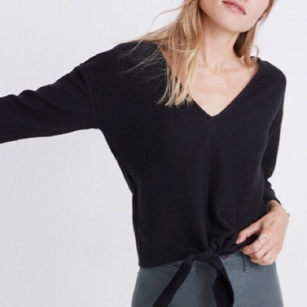 NWT❗️ Madewell | Black Tie Top